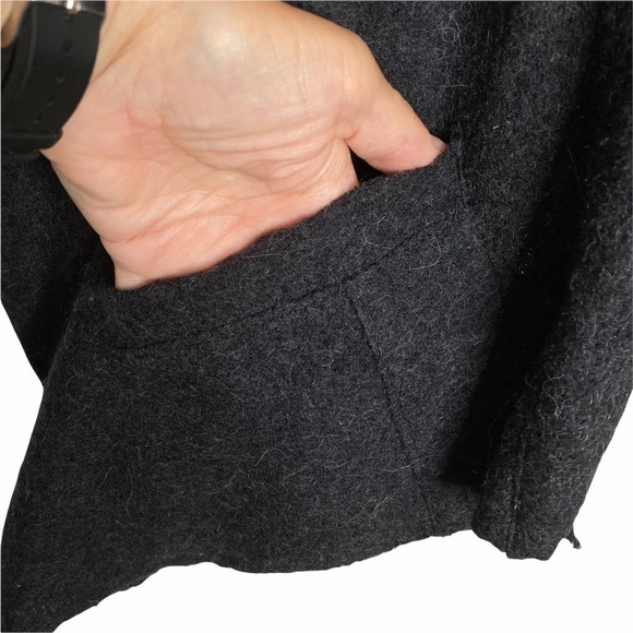 Peacock Blue Wool/Alpaca Blend Waterfall Cardigan - Picture 9 of 14